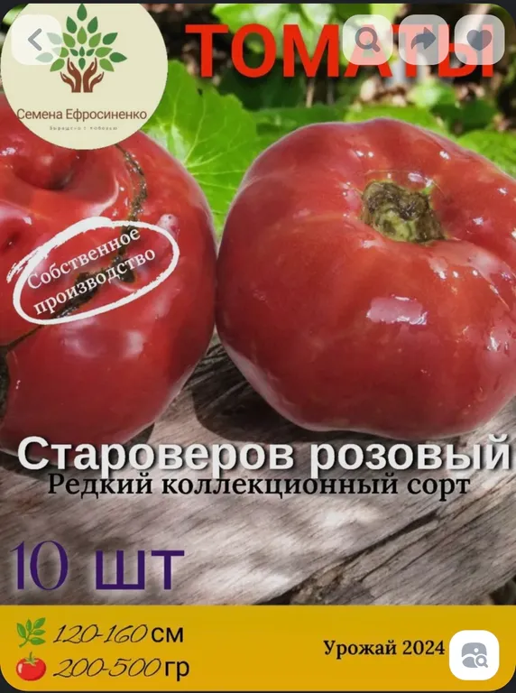 Староверов розовый 