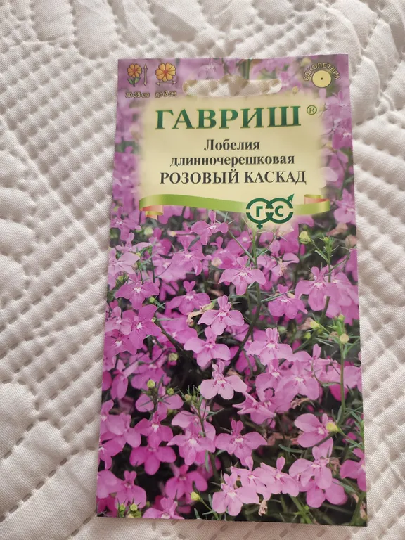 Лобелия длинночерешковая Розовый каскад