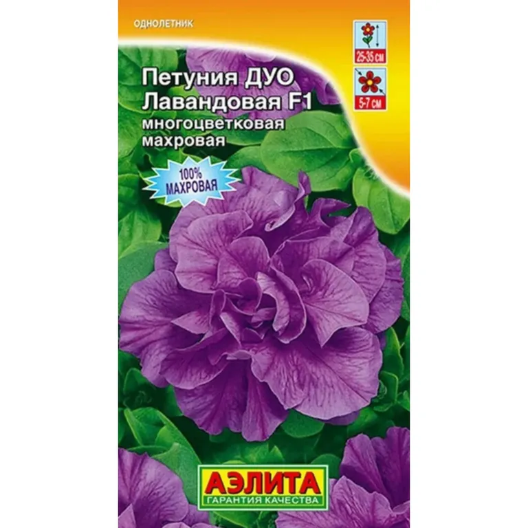 Петуния махровая многоцветковая Дуо Лавендер