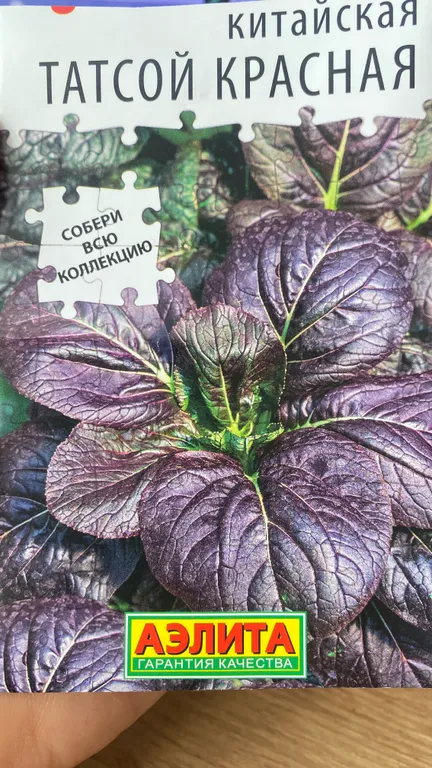 Капуста китайская Татсой (зеленая, красная)